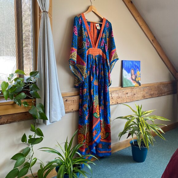 FARM Rio caftan maxi dress - size M - Picture 1 of 5